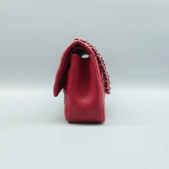 100% Authentic CHANEL CF Jumbo Red Leather Shoulder Bag - Picture 5 of 12